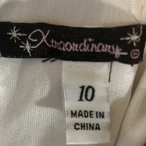 Xtraordinary SZ 10 Formal Pale copper/ivory gown dress Wedding Dance Recital - Picture 8 of 13